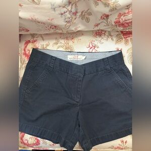 J. Crew Women's Navy Cotton Chino 5” Shorts